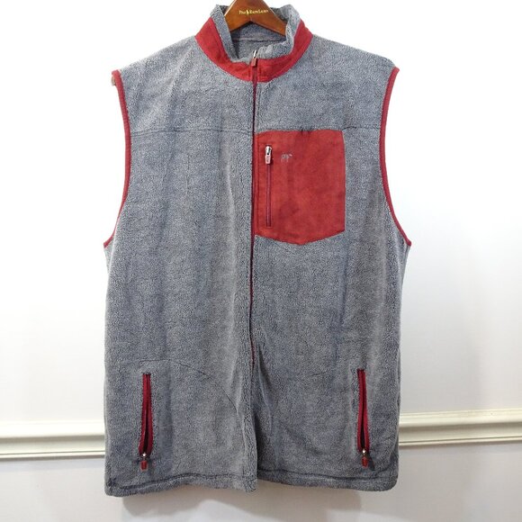 SOUTHERN POINT CO. Bennington Vest XXL Gray Burgundy Outerwear Hunting Sherpa - Picture 1 of 9